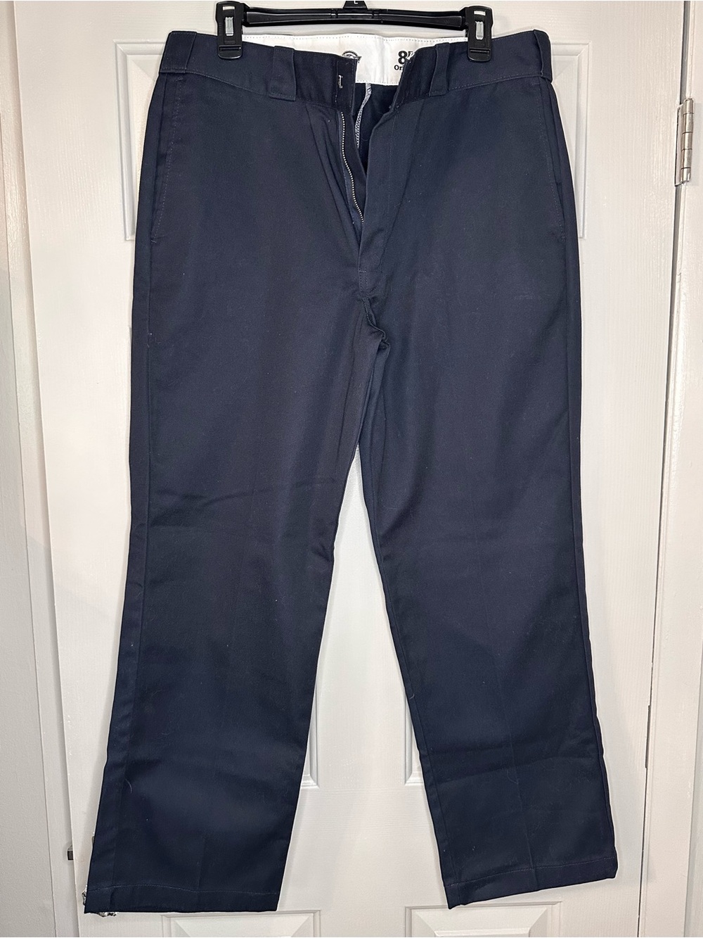 Dickies Men's Dark Navy Straight-Leg Work Chinos